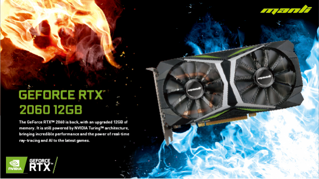 Manli GeForce RTX™ 2060 Returns with 12GB